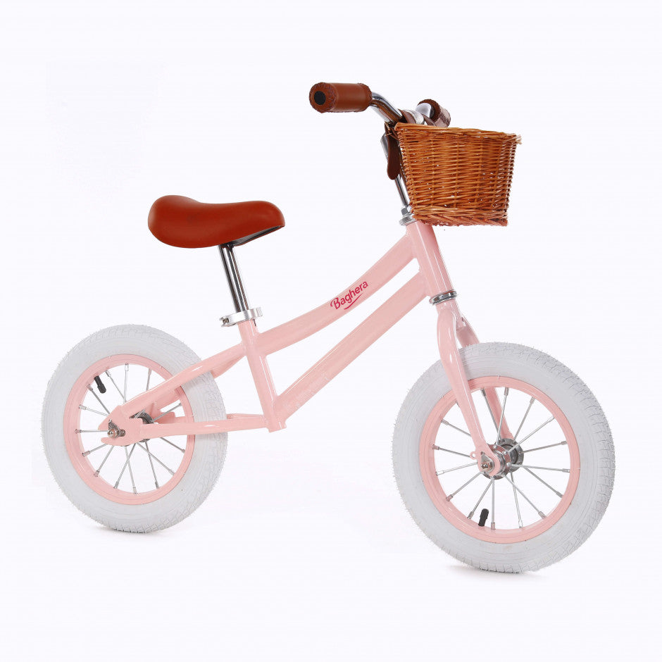 Baghera Vintage Balance Bike (Red, Pink or Blue)